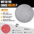 Walfos 12-Inch Silicone Microwave Mat & Pot Holders, Non-Slip Heat Resistant for Oven, Hot Pot, Bowl