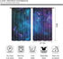 Cinbloo Galaxy Kitchen Curtains, Out Space Wall Art Rod Pocket 27.5W x 39L Inch, Blue Nebula Universe Room Decor for