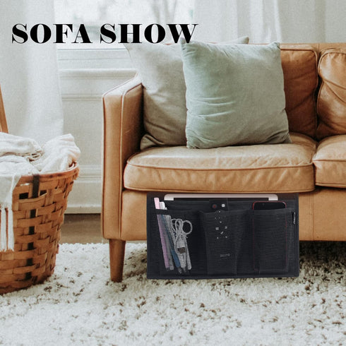 Stylish Bedside Organizer Caddy with Pockets - Perfect for Nightstands and Loft Beds