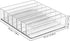JessLab Eyeshadow Palette Makeup Organizer, Acrylic 7-Section Divided Make up Organizers and storage for Bathroom Vanity Countertop, Transparent, X-Large by JessLab
