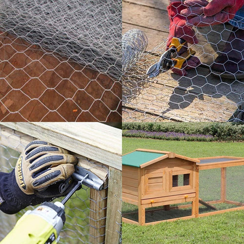 36inch 50ft 2 Inch Amagabeli Chicken Wire Fencing Poultry Wire Netting x Hexagonal Galvanized Mesh Garden Fence Animal