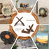 Plate Stand, 6.5 Inch Bowl Stands for Display, Wooden Easel Frame Holder for Large Deep Bowls