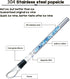 YouYah Wine Chiller Stick 3-in-1 Stainless Steel Bottle Cooler Stick, Rapid Iceless Wine Chilling Rod with Aerator and