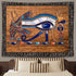 Ine Ive Egyptian Horus Eye Tapestry, Ancient Egyptian Gods Pharaohs Hieroglyphic Tapestries, 80x60inch for Decoration