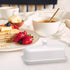Porcelain Butter Dish with Lid by HIC Kitchen