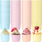 100 Pieces Multi Color Baking Cups for Muffins, 5.5 oz Cupcake Wrappers for Desserts, Baby Showers, Birthday Parties