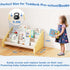 Dayacoco 4-Tier Kids Bookshelf,Montessori Style Book Shelf for Kids Rooms,Extra-Large Children's Bookshelf,Easy