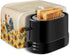 Sunflower Roosters Chickens Toaster Oven Covers, Quilted Polyester Fabric Dust-proof Cover for Small Appliances