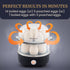 EGC1215B 14-Egg Elite Gourmet Easy Egg Cooker, Stainless-steel Heating Plate, Two-Tiered, Capacity, Soft, Medium