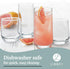 Libbey Ascent Set of 16 Drinking Glasses - Curvature Tumbler and Rocks Glasses, Versatile Glassware for Parties