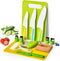 Montessori Kids Kitchen Knife Set, 13 Pieces Wooden Knives for Real Cooking, Includes 4 Toddler Safe Knives & Cutting