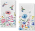 Seliem Summer Anemone Flower Hummingbird Kitchen Dish Towel Set of 2, Wild