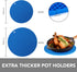 Joyhalo Trivets for Hot Dishes - Silicone Pot Holders for Kitchen Countertops, Easy to Wash and Dry