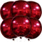 KatchOn Huge Metallic Red Balloons - 22 Inch, Pack of 6 Round 4D Mylar Balloons for Birthday, Anniversary Decorations