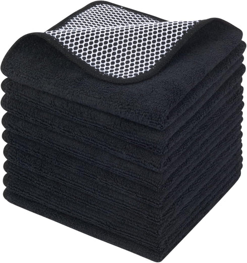 KinHwa Kitchen Washcloths for Dishes Absorbent Microfiber Dish Cloths Quick Dry Dish