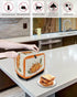 Fall Pumpkin Toaster Cover 2 Slice - Thanksgiving Watercolor Orange Pumpkin Maple Leaf Kitchen Appliance Cover