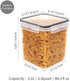 Vtopmart Food Storage Containers 2.5L / 84.5oz, 4 Pieces BPA Free Plastic Airtight Food Storage Containers for Flour, Sugar, Baking Supplies, with 4 Measuring Cups and 24 Labels,Black