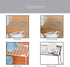 Smart Design Stacking Cabinet Shelf Rack - Extra Large 22 x 10 Inch - Steel Metal Wire Organizer for Kitchen