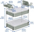 Counter 2 Countertop, Bathroom Organizer, Tier Makeup Skincare Storage Tray with Hair Dryer Holder and Toothbrush Rack