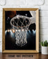The Money Shot Diamond Basketball Hoop: 11x14 Unframed Poster - Luxury Hoop for Hoopers, Game Room Decor