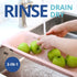 BLUE GINKGO Over the Sink Colander Strainer Basket - Extendable Kitchen Essential for Washing Vegetables and Fruits