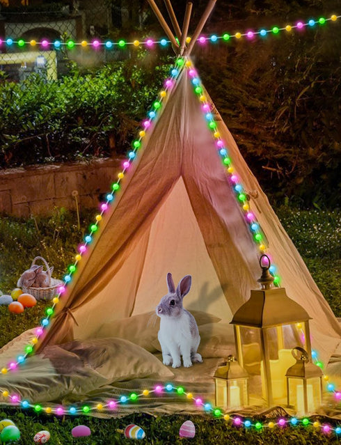 33Ft 16 Smart Color Changing Globe String Lights, Million Colored Fairy Lights Plug in APP & Remote Control DIY Music