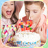 Hongplus 3D 4 4th 4th Colorful Building Block Number Candle Birthday Candle Candy Building Block Bricks Happy Birthday