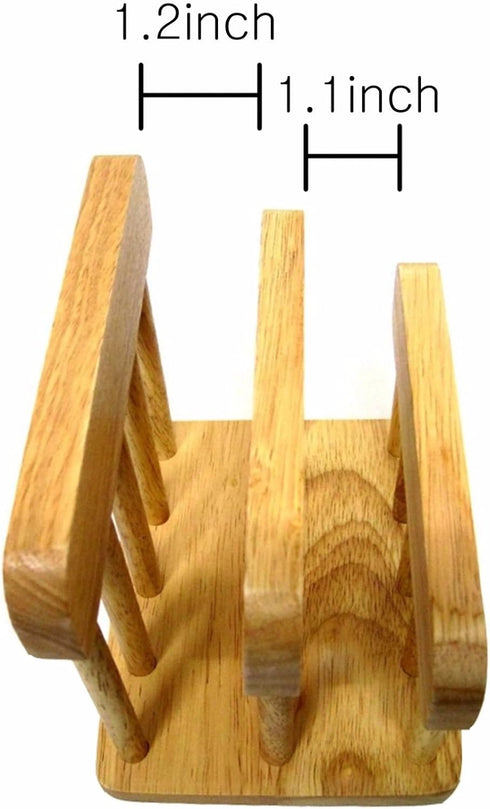 LENITH Wooden Dual Cutting Board Rack, Chopping Board Organizer Stand Holder for Kitchen