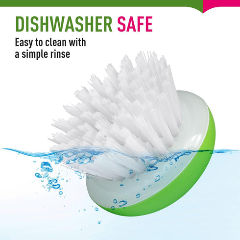 2Pcs Set Vegetable Brush Scrubber for Food Fruit and Veggie Brush Silicone Top and Ultra-Strong Bristles Potato