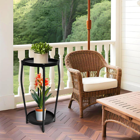 2 4-Leg Plant Stand Indoor, Tier Tall Wood Plant Stand, Floor Corner Plant Stands, Heavy Duty Plant Shelf Plant Rack