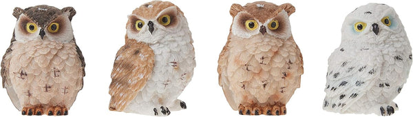 George S. Chen Imports SS-G-54281 Owl Figurines, Set of 4, 2"