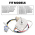 WR60X10307 WR60X10074 Refrigerator Evaporator Fan Motor Replacement Part for GE Hot-Point Refrigerators