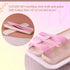 Wheat Straw Travel Utensils Set with Case, BPA Free Kids Cutlery Set - Fork, Spoon, Knife for Lunch Box