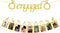 Engagement Wedding Decorations, Gold Engaged Banner and Photo Banner with Romantic Memories Picture Card Frames