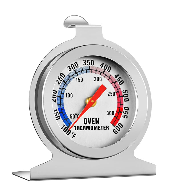 in Oven Thermometer for Grill Smoker BBQ 50-300°C/100-600°F, Instant Read Precision Stainless Steel Thermometers