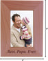 CustomGiftsNow Best Papa Ever Wood Picture Frame (4x6 Vertical)