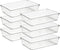 Ravinte 6 Pack Drawer Organizer - 6" X 9" Clear Plastic Storage Bins, Non-Slip Acrylic Organizers for Makeup, Jewelry