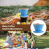 Abnaok Set of 2 Collapsible Pour Over Coffee Dripper, Silicone Reusable Cone Filter Holder with 40Pcs Paper Filters for