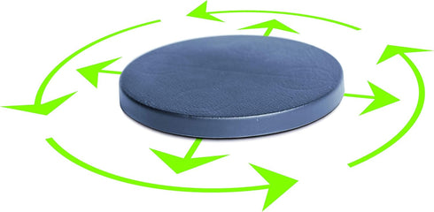 (14.4 inch) Round Rolling Plant Caddy with Edge and Hidden Wheels, Heavy Duty Wheeled Stand for Potted Plant, Universal