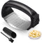 Pomyter Garlic Press Rocker, Stainless Steel Garlic Mincer and Garlic Crusher, Easy-Squeeze Garlic
