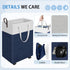 75L HomeHacks Rolling Laundry Basket with Wheels, Collapsible & Waterproof Laundry Hamper, Mobile Clothes Hamper