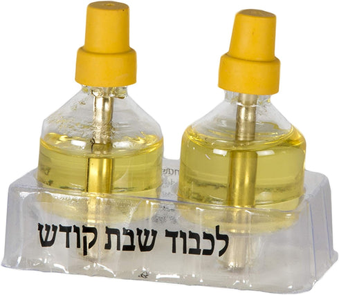 Shabbat Oil Candles - Large Ohr Lights Pre-Filled Oil Shabbos Candles, 20 Pack