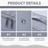 Ultra Space Saving Self Compression Organizer Bags for Moving, Heavy Duty Storage Tote for Comforters, Blue