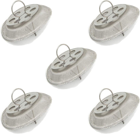5 Pcs Round Tea Strainer, Stainless Steel Kettle Spout Filter, 1.53" Diameter, Insert Inside Teapot