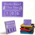 Books Read This Year Counter, Book tracker Bookshelf Decor for Reading Goal,