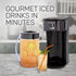 Homecraft 3-Quart Iced Coffee and Tea Maker - with Filter Basket, Flavor Enhancer, Adjustable Brew Strength