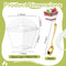 150 Pack 8oz 50, Square Plastic Dessert Cups with Dome Lids and Mini Gold Spoons, Clear Yogurt Parfait Cups Serves