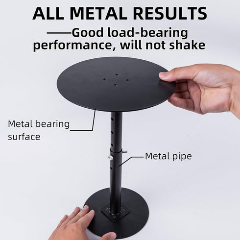 ZSHIGANMA 12-22" (6" Base,8" Plant Risers for Inside Pots, Adjustable Height Metal Planter Lift Inserts Fillers Risers