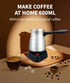 Electric Turkish Coffee Maker, 600ml Stainless Steel Pot, 5 to 6 Cup Capacity, Ergonomic Handle