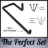 Wrought Iron Paper Towel Holder - Rustic Wall Mount Paper Towel Rack for Kitchen, Black, 12 x 4.7 x 2.5 Inches,